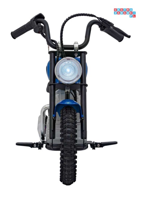 [A9902] Motocykl SPEED Power na akumulator 1x250W 24V/7Ah silnik bezszczotkowy pompowane opony - niebieski