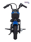 [A9902] Motocykl SPEED Power na akumulator 1x250W 24V/7Ah silnik bezszczotkowy pompowane opony - niebieski
