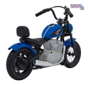 [A9902] Motocykl SPEED Power na akumulator 1x250W 24V/7Ah silnik bezszczotkowy pompowane opony - niebieski