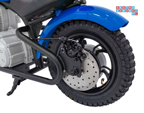 [A9902] Motocykl SPEED Power na akumulator 1x250W 24V/7Ah silnik bezszczotkowy pompowane opony - niebieski