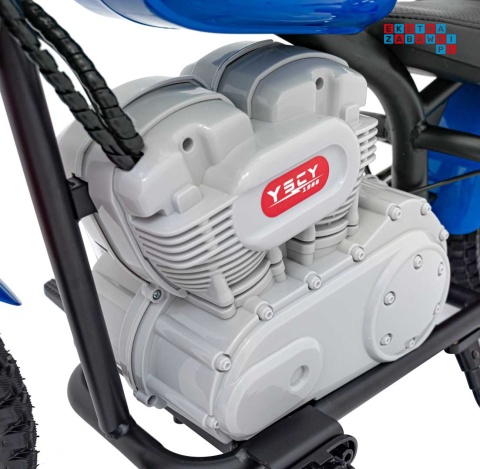 [A9902] Motocykl SPEED Power na akumulator 1x250W 24V/7Ah silnik bezszczotkowy pompowane opony - niebieski