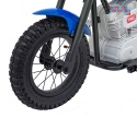 [A9902] Motocykl SPEED Power na akumulator 1x250W 24V/7Ah silnik bezszczotkowy pompowane opony - niebieski