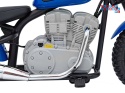 [A9902] Motocykl SPEED Power na akumulator 1x250W 24V/7Ah silnik bezszczotkowy pompowane opony - niebieski