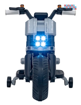 [QLS-805] Motorek Future 88 na akumulator 1x25W 6V/4Ah melodyjki klakson światła led - biały