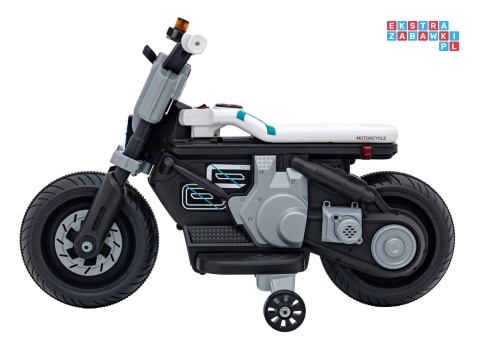 [QLS-805] Motorek Future 88 na akumulator 1x25W 6V/4Ah melodyjki klakson światła led - biały