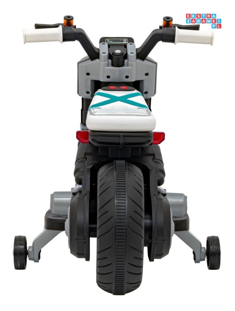 [QLS-805] Motorek Future 88 na akumulator 1x25W 6V/4Ah melodyjki klakson światła led - biały