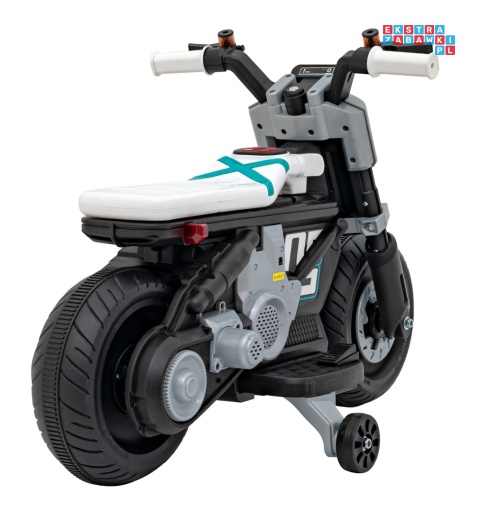 [QLS-805] Motorek Future 88 na akumulator 1x25W 6V/4Ah melodyjki klakson światła led - biały