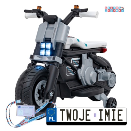 Niebieski Motorek Future 88 na akumulator - 1x25W, 6V/4Ah, melodyjki, klakson, światła LED - [QLS-805]