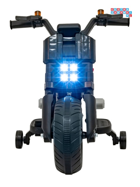 [QLS-805] Motorek Future 88 na akumulator 1x25W 6V/4Ah melodyjki klakson światła led - czarny