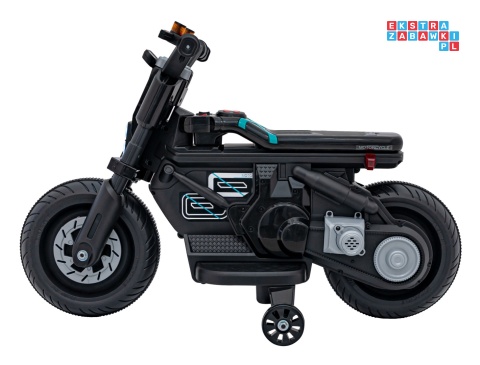 [QLS-805] Motorek Future 88 na akumulator 1x25W 6V/4Ah melodyjki klakson światła led - czarny