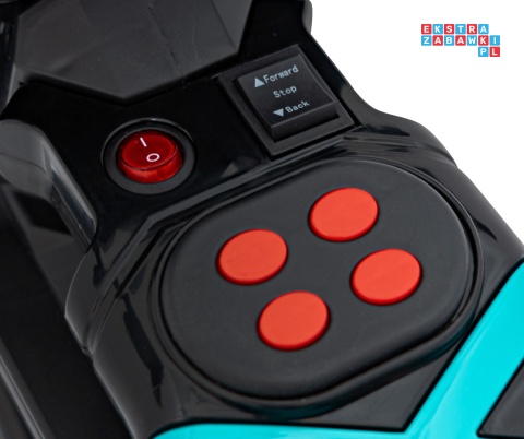 [QLS-805] Motorek Future 88 na akumulator 1x25W 6V/4Ah melodyjki klakson światła led - czarny