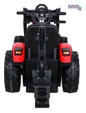 [SX2068] Traktor 720-T z przyczepą na akumulator 2x45W 12V/10Ah przyczepka łyżka koparka - czerwony