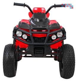 [BDM0906.AIR] Quad ATV Air na akumulator 2x45W 12V/7Ah Koła pompowane MP3 Wolny Start - czerwony