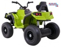 [BDM0906.AIR] Quad ATV Air na akumulator 2x45W 12V/7Ah Koła pompowane MP3 Wolny Start - zielony