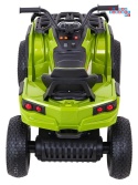 [BDM0906.AIR] Quad ATV Air na akumulator 2x45W 12V/7Ah Koła pompowane MP3 Wolny Start - zielony