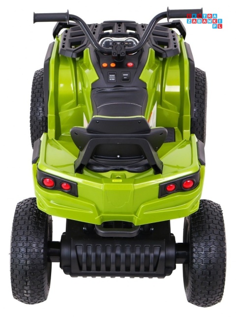 [BDM0906.AIR] Quad ATV Air na akumulator 2x45W 12V/7Ah Koła pompowane MP3 Wolny Start - zielony