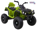 [BDM0906.AIR] Quad ATV Air na akumulator 2x45W 12V/7Ah Koła pompowane MP3 Wolny Start - zielony