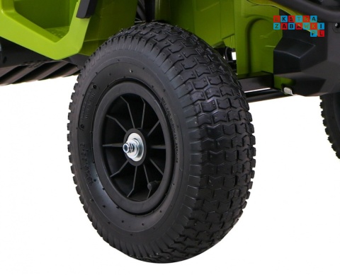 [BDM0906.AIR] Quad ATV Air na akumulator 2x45W 12V/7Ah Koła pompowane MP3 Wolny Start - zielony