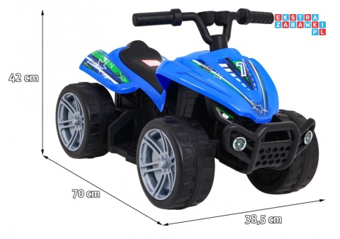 [TR1805] Quad Little Monster dla najmłodszych na akumulator 1x25W 6V/4.5Ah - niebieski