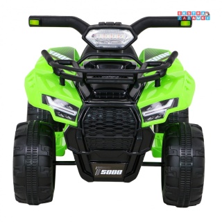 Jasnozielony Quad Storm na akumulator - 1x25W, 6V/4.5Ah, Radio, MP3, USB, LED [JS320]