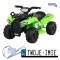 [JS320] Quad Storm na akumulator 1x25W 6V/4.5Ah Radio MP3 USB LED - zielony