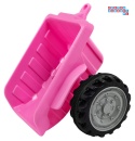 [TR1908T] Traktor z przyczepą dla najmłodszych na akumulator 1x25W 6V/4.5Ah - różowy