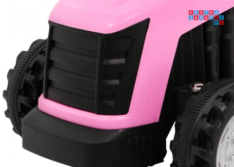 [TR1908T] Traktor z przyczepą dla najmłodszych na akumulator 1x25W 6V/4.5Ah - różowy