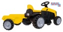 [TR1908T] Traktor z przyczepą dla najmłodszych na akumulator 1x25W 6V/4.5Ah - żółty