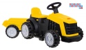 [TR1908T] Traktor z przyczepą dla najmłodszych na akumulator 1x25W 6V/4.5Ah - żółty