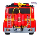 [LL911] Wóz straż pożarna na akumulator 2x45W 12V/10Ah z pilotem Armatka Megafon Kogut strażacki