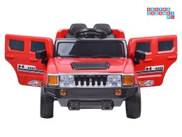 [PA0135] Terenowy Hummer Velocity na akumulator 2x25W 12V/4.5Ah z pilotem EVA - czerwony