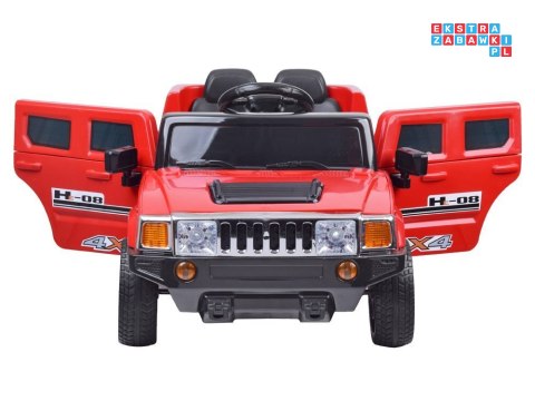 [PA0135] Terenowy Hummer Velocity na akumulator 2x25W 12V/4.5Ah z pilotem EVA - czerwony