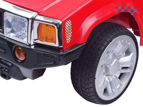 [PA0135] Terenowy Hummer Velocity na akumulator 2x25W 12V/4.5Ah z pilotem EVA - czerwony