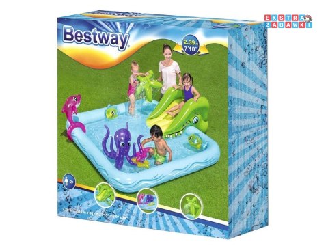 Bestway Basen Brodzik dla dzieci Plac zabaw AKWARIUM + zjeżdżalnia 53052