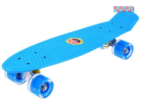 [SP0575 ŚWI] Deskorolka fiszka dla dzieci do 50kg świecące koła LED