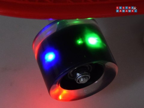 [SP0575 ŚWI] Deskorolka fiszka dla dzieci do 50kg świecące koła LED