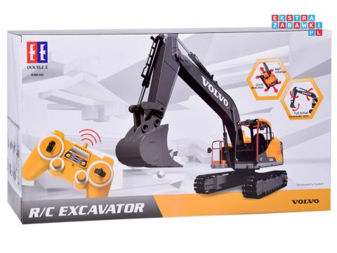 Duża koparka VOLVO 3w1 Zdalnie sterowana Pilot - 3 końcówki RC0495