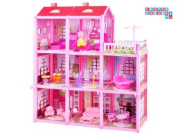 [ZA3075] Duży dom lalka i meble willa dla lalek