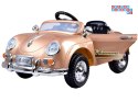 [PA0057] Eleganckie autko Retro na akumulator 2x12V 2x6V/4.5Ah lakierowane pilot - złoty