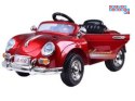 [PA0057] Eleganckie autko Retro na akumulator 2x12V 2x6V/4.5Ah lakierowane pilot - czerwony