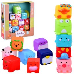 [ZA2813] Gumowe zwierżatka zabawki do kąpieli 12 szt