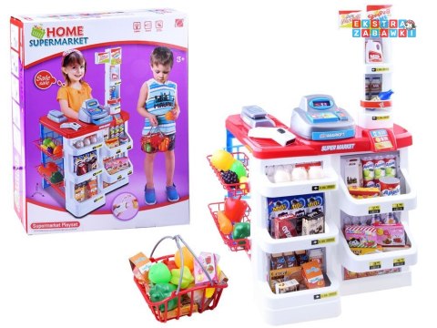 [ZA2681] Kasa fiskalna supermarket koszyk sklep ze skanerem