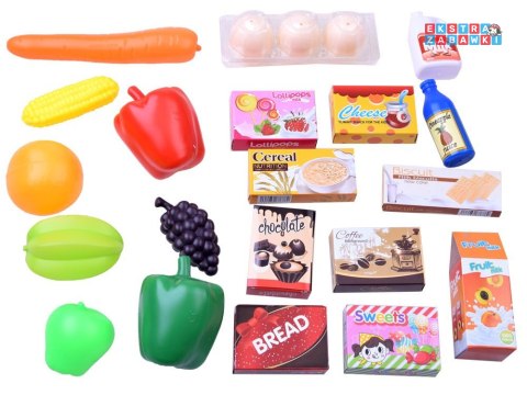 [ZA2681] Kasa fiskalna supermarket koszyk sklep ze skanerem