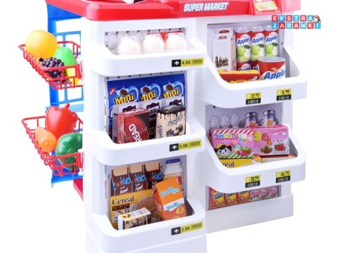 [ZA2681] Kasa fiskalna supermarket koszyk sklep ze skanerem
