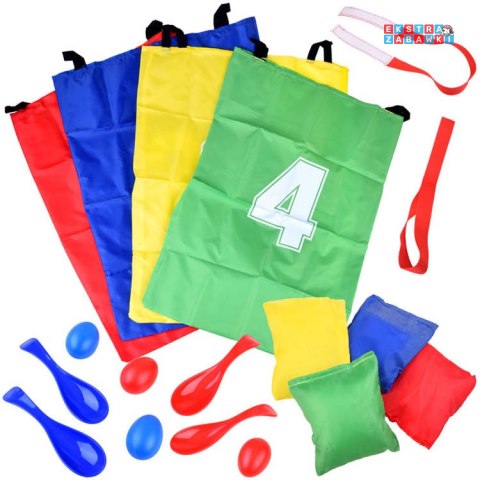 [SP0568] Kinderparty worki do skakania jajka łyżki