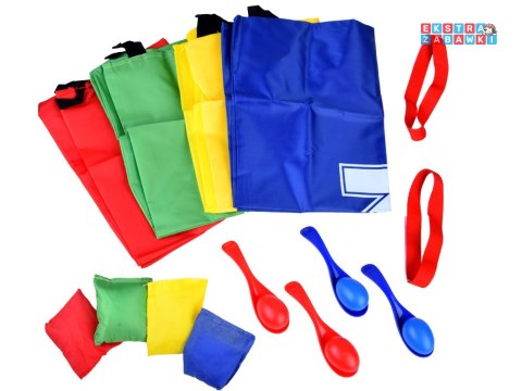 [SP0568] Kinderparty worki do skakania jajka łyżki