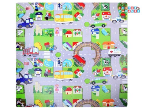 [ZA2510] Piankowe puzzle ulica miękka mata dla dzieci do zabawy 120x120cm