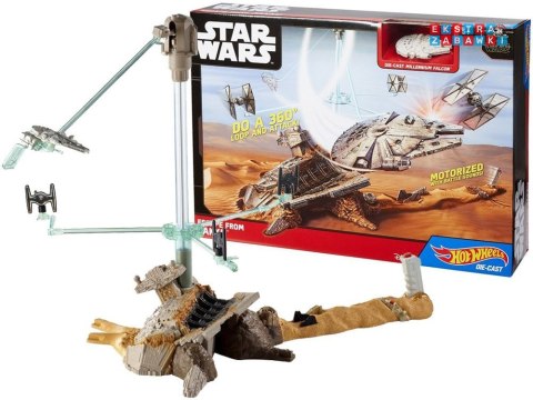 [ZA2744] Zestaw Hot Wheels Star Wars statek kosmiczny napęd + dźwięk bitwy