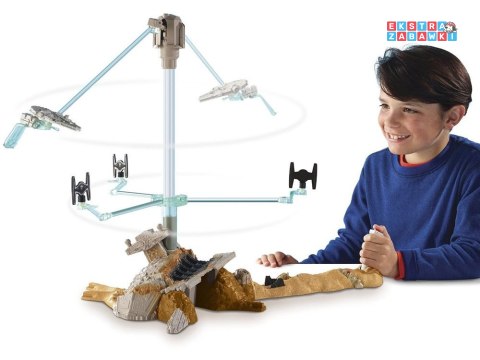[ZA2744] Zestaw Hot Wheels Star Wars statek kosmiczny napęd + dźwięk bitwy