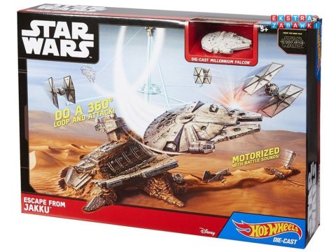 [ZA2744] Zestaw Hot Wheels Star Wars statek kosmiczny napęd + dźwięk bitwy